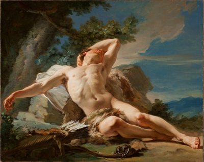 Endymion dormindo, 1756 de Nicolas Guy Brenet